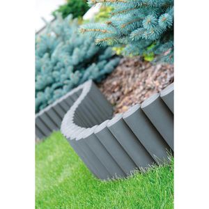 Produktbild für Rasenkante Prosperplast IPAL5, grau, UV-beständig, flexibel