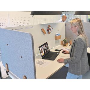 Produktbild für Tischtrennwand Legamaster 7-209821, beige