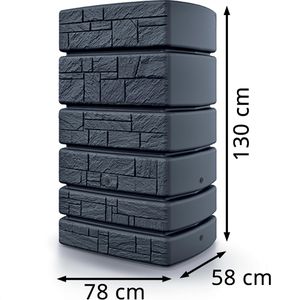 Produktbild für Regentonne Prosperplast Tower Stone, 500 Liter