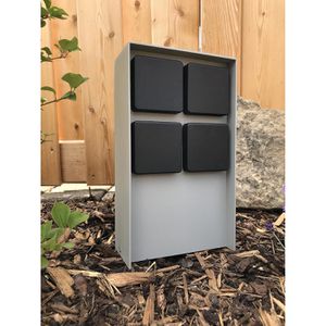 Produktbild für Gartensteckdose Bold Abano, grau, anschraubbar