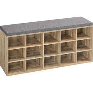 Produktbild für Schuhbank Vasagle LHS015T60, eiche, aus Holz