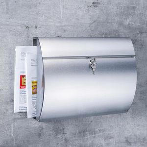 Produktbild für Briefkasten Böttcher-AG 60185, silber, aus Edelstahl