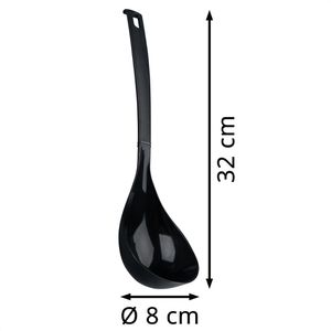 Produktbild für Schöpflöffel Fackelmann Nero, 23746, Kunststoff