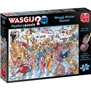 Jumbo Puzzle Wasgij Mystery - Wasgij Winterspiele, 1000 Teile, ab 12 Jahre