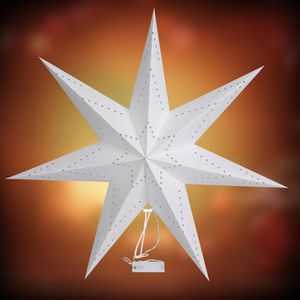 Produktbild für Weihnachtsstern CASARIA 108573, Papierstern creme