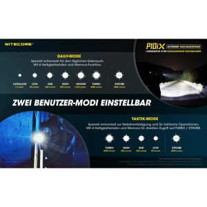 Produktbild für Taschenlampe Nitecore P10iX Precise LED, aufladbar