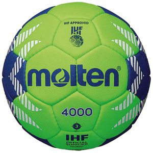 Molten Handball H2A4000-GB, Größe 2, grün/blau, 325 Gramm, Spielball
