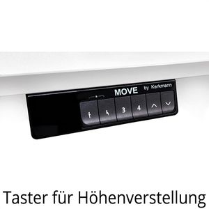 Produktbild für Schreibtisch Kerkmann Move 1 stable, anthrazit / weiß
