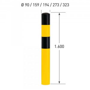 Produktbild für Rammschutzpoller Moravia Typ XXL, 19913769, für Außenbereich