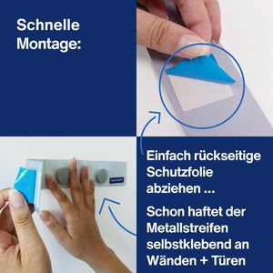 Produktbild für Ferroleiste Magnetoplan magnetowand 16270M, Metall