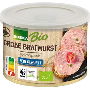 Wurstkonserve Edeka Grobe Bratwurst, Bio