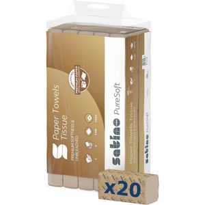 Papierhandtücher Satino PureSoft 277570, natur