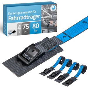Produktbild für Spanngurt valonic SG-100-4075-01, schwarz, mit Klemmschloss