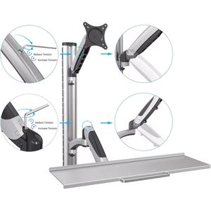 Produktbild für Monitorhalterung Digitus VDA-90354, VESA 75x75 &amp; 100x100 mm