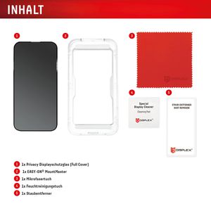 Produktbild für Displayschutzfolie Displex Privacy Glass, 10H