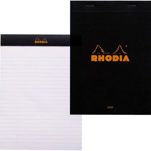 Notizblock Rhodia 166009C, schwarz, A5