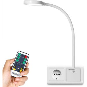 Steckdosenlampe Monzana Iys, weiß, fest verbaute LED