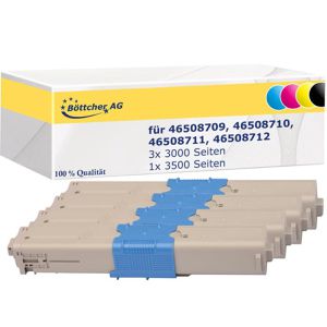 Toner Böttcher-AG für Oki 465087 Multipack