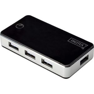 Produktbild für USB-Hub Digitus DA-70222, schwarz / weiß