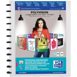 Produktbild für Sichtbuch Oxford 100420818 vario-zipp, aus PP, A4