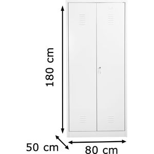 Produktbild für Mehrzweckschrank G-Office CLC/HD.1880, abschließbar, weiß