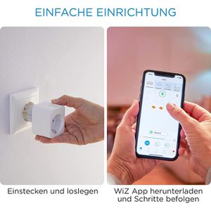 Produktbild für Smart-Steckdose WiZ Smart Plug, für innen