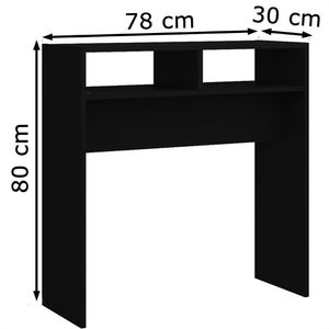 Produktbild für Konsolentisch vidaXL 808297, schwarz