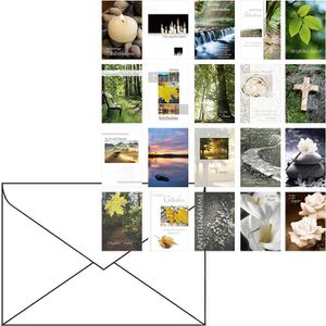 Trauerkarten Böttcher-AG sortiert, mit Spruch