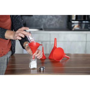 Produktbild für Trichter BrüderMannesmann 455-4, orange, 4-teiliges Set