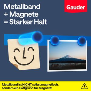 Produktbild für Magnetband Gauder Metallband, blau