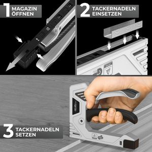 Produktbild für Handtacker KLRStec TackAir Professional, Set