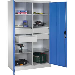 Produktbild für Werkzeugschrank CP-Möbel 8931-3042, aus Metall, grau / blau