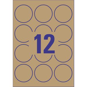 Produktbild für Universaletiketten Zweckform L7106-25, naturbraun