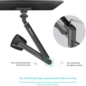 Produktbild für Monitorhalterung Onkron G100-BLK, VESA 75x75 &amp; 100x100 mm