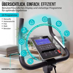 Produktbild für Ergometer Christopeit ET 6, 12 kg Schwungmasse, Upright-Bike