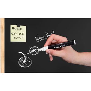 Produktbild für Kreidetafel ALLboards TM85BKB, schwarz, magnetisch