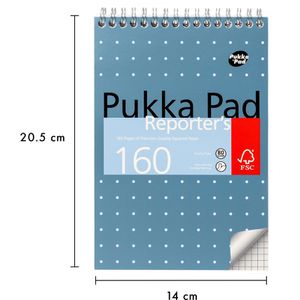 Produktbild für Notizblock Pukka-Pad Metallic, blau metallic, ca. A5