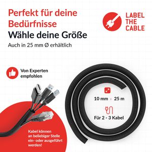 Produktbild für Kabelschlauch Label-the-cable PRO 5111, schwarz