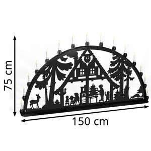 Produktbild für Schwibbogen XXL-Schwibbogen Waldhaus, outdoor