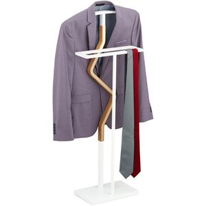 Produktbild für Herrendiener Relaxdays 10032065, braun / weiß