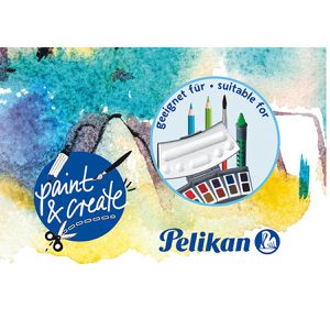 Produktbild für Aquarellpapier Pelikan 236812 C4/20, Block, A4