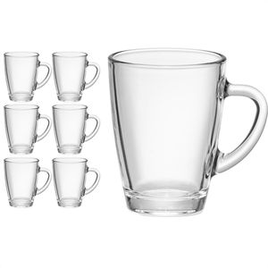 Van-Well Kaffeegläser Nordic, mit Henkel, 300ml, 6 Stück , 6 Stück