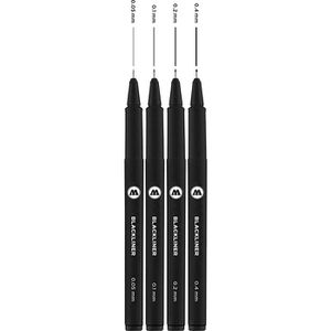 Produktbild für Fineliner Molotow Blackliner Set 1