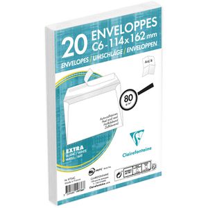 Produktbild für Briefumschläge Clairefontaine 9736C, weiß, C6