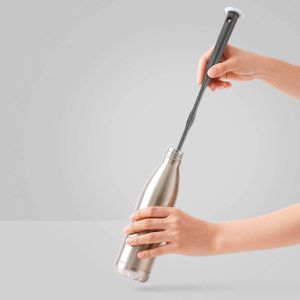 Produktbild für Flaschenbürste Metaltex Brush-Up schmal, grau