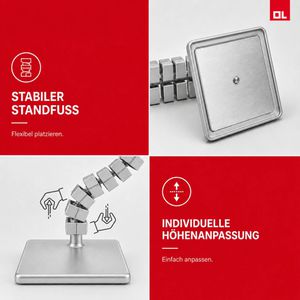 Produktbild für Kabelführung Oskar-Lehmann KUBA Slim Line, zum Anschrauben