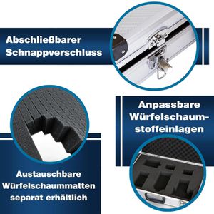 Produktbild für Transportkoffer PeakTech P 7270, abschließbar, aus Aluminium