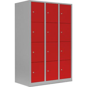 Schließfachschrank Lüllmann 523434, rot