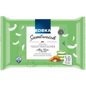 Feuchtes-Toilettenpapier Edeka Samtweich, Aloe Vera & Mandelöl
