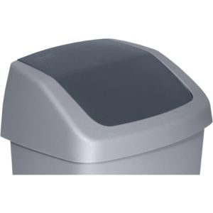 Produktbild für Mülleimer Curver Swing-Top 10 L, grau